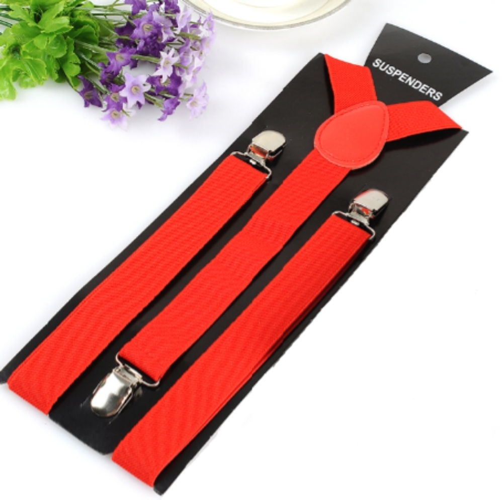 Elastic Y-Shape Unisex Adjustable Clip-on Suspenders